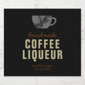 Étiquettes Pour Bouteilles De Liqueur Café Liqueur (Étiquettes simples)