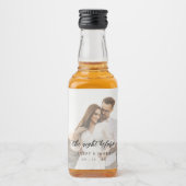 Étiquettes Pour Bouteilles De Liqueur Calligraphie Rustique Moderne Photo La Nuit Avant (Devant)