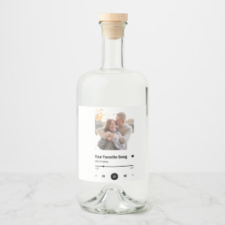 Étiquettes Pour Bouteilles De Liqueur Chanson Personnalisée Chanson Favorite Chanson Une