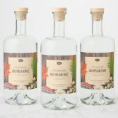 Étiquettes Pour Bouteilles De Liqueur Charmante forêt rustique Nature inspirée Lune (Bouteilles)