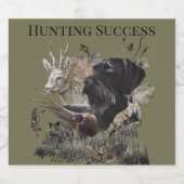 Étiquettes Pour Bouteilles De Liqueur Chasse réussie, Deutsch Drahthaar (Étiquettes simples)