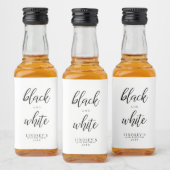 Étiquettes Pour Bouteilles De Liqueur Classé, noir et blanc (Bouteilles)