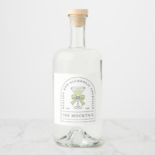 Étiquettes Pour Bouteilles De Liqueur Cocktail sans alcool mocktail esthétique chic
