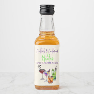Étiquettes Pour Bouteilles De Liqueur Cocktails & Chaudrons Enterrement de Vie de Jeune
