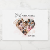 Étiquettes Pour Bouteilles De Liqueur Collage cardiaque (Étiquettes simples)