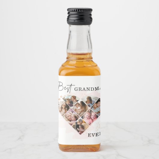 Étiquettes Pour Bouteilles De Liqueur Collage cardiaque (Devant)