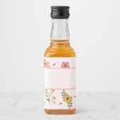Étiquettes Pour Bouteilles De Liqueur collection de fleurs (Devant)