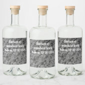 Étiquettes Pour Bouteilles De Liqueur Conception de bulles grises (Bouteilles)