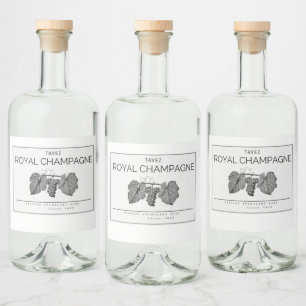 Étiquettes Pour Bouteilles De Liqueur Conception d'étiquette de bouteille de luxe