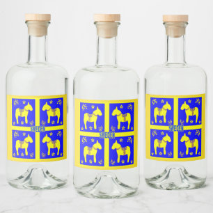Étiquettes Pour Bouteilles De Liqueur conception scandinave,