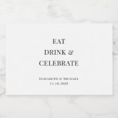 Étiquettes Pour Bouteilles De Liqueur Consommation Moderne Fêter Mariage Faveur (Étiquettes simples)