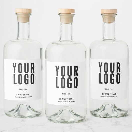 Étiquettes Pour Bouteilles De Liqueur Custom Logo Minimalist (Bouteilles)