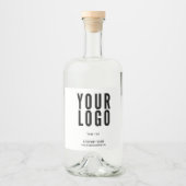 Étiquettes Pour Bouteilles De Liqueur Custom Logo Minimalist (Devant)
