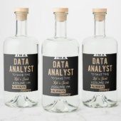 Étiquettes Pour Bouteilles De Liqueur Data Analyst (Bouteilles)