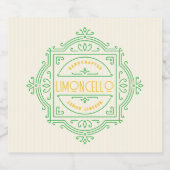 Étiquettes Pour Bouteilles De Liqueur Decorative Logo Frame Limoncello (Étiquettes simples)