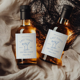 Étiquettes Pour Bouteilles De Liqueur Dernier Toast sur la Côte Bachelorette Week-end