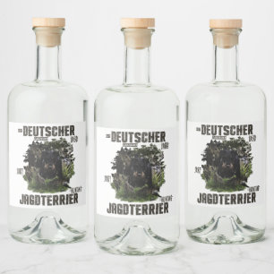 Étiquettes Pour Bouteilles De Liqueur Deutscher Jagdterrier