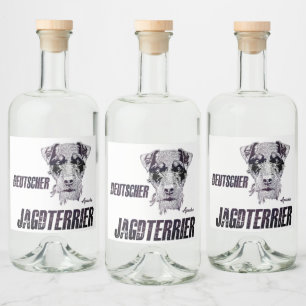 Étiquettes Pour Bouteilles De Liqueur Deutscher Jagdterrier