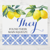 Étiquettes Pour Bouteilles De Liqueur Douche citron (Étiquettes simples)