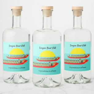 Étiquettes Pour Bouteilles De Liqueur Dragon Boat Racing