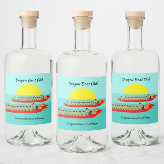 Étiquettes Pour Bouteilles De Liqueur Dragon Boat Racing (Bouteilles)