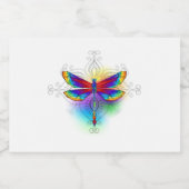Étiquettes Pour Bouteilles De Liqueur Dragonfly en arc-en-ciel (Étiquettes simples)