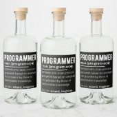 Étiquettes Pour Bouteilles De Liqueur Drôle Programmer Code Développeur Définition (Bouteilles)