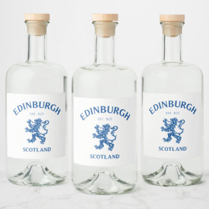 Étiquettes Pour Bouteilles De Liqueur EDIMBOURG Écosse
