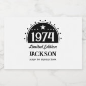 Étiquettes Pour Bouteilles De Liqueur Edition limitée 50e anniversaire (Étiquettes simples)