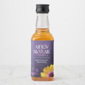 Étiquettes Pour Bouteilles De Liqueur Elegant Golden Daisy (Devant)