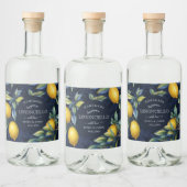 Étiquettes Pour Bouteilles De Liqueur Élégant Limoncello Lemons (Bouteilles)