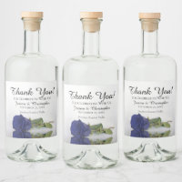 Elégant Rose  bleu marine Elegant Merci Mariage