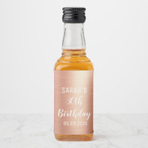 Elégant Rose Gold N'importe quel âge 30e anniversa