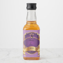 Élégant violet et or