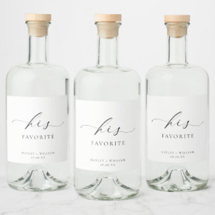 Étiquettes Pour Bouteilles De Liqueur Ellesmere Sa Faveur Préférée