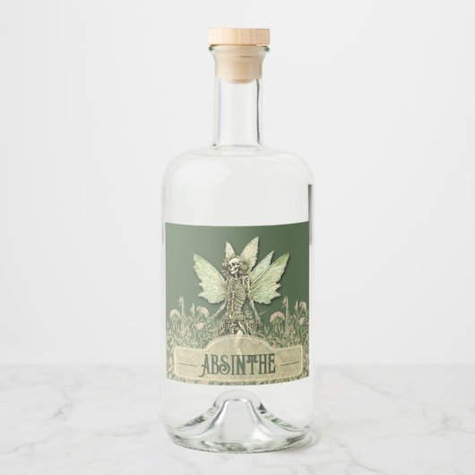 Étiquettes Pour Bouteilles De Liqueur Emerald Enchanted Elixir fée (Devant)