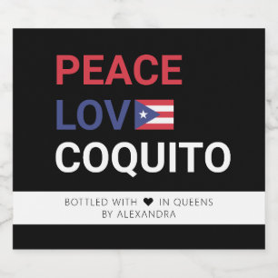 Étiquettes Pour Bouteilles De Liqueur Ensemble de Étiquettes Coquito Christmas Food and