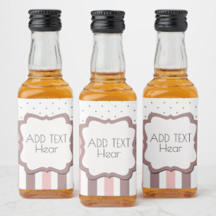 Étiquettes Pour Bouteilles De Liqueur « Étiquettes aliments et boissons » élégant