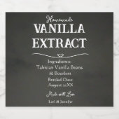 Étiquettes Pour Bouteilles De Liqueur Extrait de vanille personnalisé customisé (Étiquettes simples)