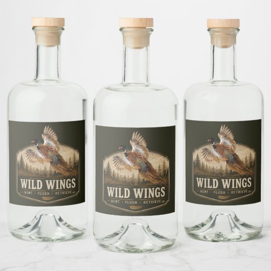 Étiquettes Pour Bouteilles De Liqueur Faisan (Bouteilles)