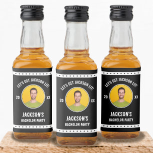 Étiquettes Pour Bouteilles De Liqueur Faisons la fête Photo Enterrement de vie de garçon