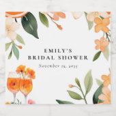 Étiquettes Pour Bouteilles De Liqueur Fête des mariées Aperol Spritz (Étiquettes simples)