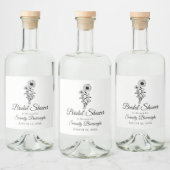 Étiquettes Pour Bouteilles De Liqueur Fête des mariées Tournesol Mariage Russe Fleur sau (Bouteilles)