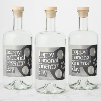Étiquettes Pour Bouteilles De Liqueur fête nationale du cinéma