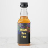 Étiquettes Pour Bouteilles De Liqueur Feu d'artifice du Nouvel An (Devant)