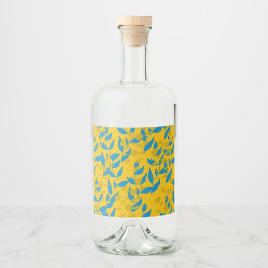 Étiquettes Pour Bouteilles De Liqueur feuille (Devant)