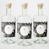 Étiquettes Pour Bouteilles De Liqueur Flowers flowers (Bouteilles)