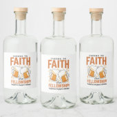 Étiquettes Pour Bouteilles De Liqueur Foi et bourse - Oktoberfest Tee (Bouteilles)