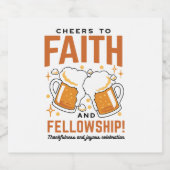 Étiquettes Pour Bouteilles De Liqueur Foi et bourse - Oktoberfest Tee (Étiquettes simples)