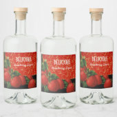 Étiquettes Pour Bouteilles De Liqueur FRUITS DE SAISON, FRAISES Liqueur fraise (Bouteilles)